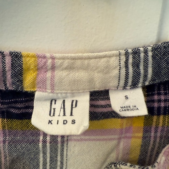 GAP Plaid Kids Dress with Ruffle Detail - Picture 5 of 6